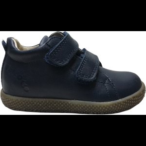 Falcotto Mt 20 velcro's lederen sneakers Anemone Navy