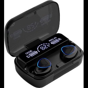 OOQE PRO X9 - Draadloze Oordopjes - Oordopjes Draadloos - Oortjes Draadloos - Water- en Stof Bestendig - Ingebouwde Microfoon - Ingebouwde Powerbank - 80 uur Batterijduur - Geschikt voor TV, Tablet en Laptop - Bluetooth 5.1 - Zwart