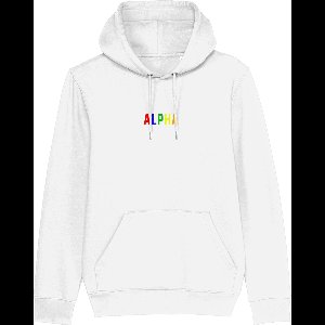 Hoodie heren - Alpha coloured - Wurban Wear | Streetwear | Premium fit | Heren trui | Sweater | Zwart
