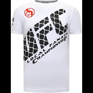 T shirts Print Heren - UFC - Wit