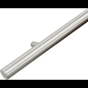 RVS Geborsteld design trapleuning 90 cm met 2 houders