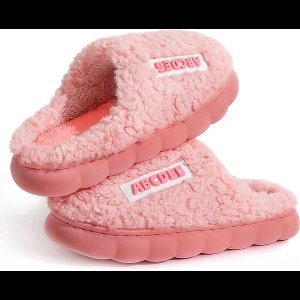 Pantoffels Dames-Pantoffels Heren-Pluche traagschuim pantoffels-Warm en antislip-roze-36/37