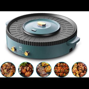 SEZGoods 2-in-1 Chinese Hotpot & Koreaanse BBQ - Partypan - Roestvrij staal