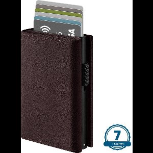 VEXON Legacy - Wallet Pro - Premium Wallet Classic - Creditcardholder - Pasjeshouder Bruin - Kaarthouder - Met Rits - 10 Pasjes, Briefgeld en Muntgeld - RFID Creditcardhouder - Mannen en Vrouwen Portemonnee - Uitschuifbaar - Bruin