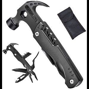 Opvouwbare 16-in-1 multitool survivalset met hamer, tang, mes en schroevendraaier - Jachtaccessoires voor kamperen, wandelen en noodgevallen