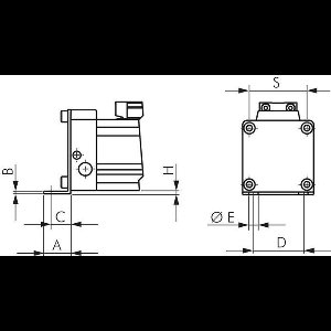 Voetsteun 32 mm Stangloos - P28H7