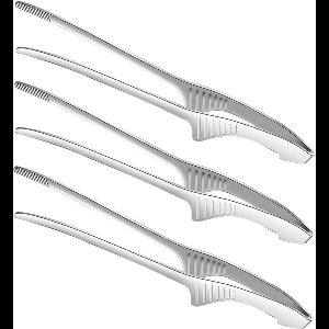 3-pack RVS BBQ Tangen Set - Antislip Keukentang voor Grillen, Salades en Aziatische Barbecue