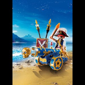 Officier met blauw kanon / Corsaire avec canon bleu