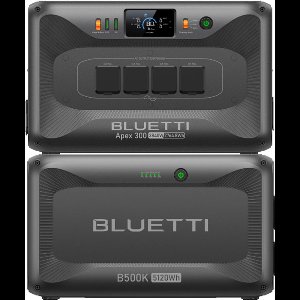 BLUETTI B500K uitbreidingsaccu - LiFePO4 3840W 7884.8Wh met Apex 300 Power Station - Extra accu voor thuis, noodgevallen