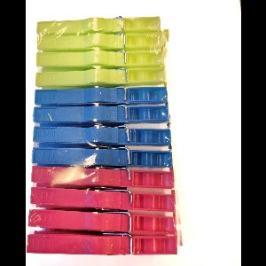 Gadgetpoint - Plastic Knijpers - Wasknijpers - Kunststof Clothes Pins - Wassen - Ophangen - 24 stuks Multicolor
