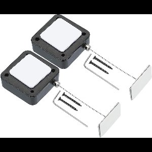 Allecta - Intrekbare afstandsbediening Tether 2-Pack Zwart - TV Afstandsbediening Gaming Controller