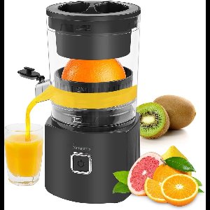Namajunas - Citruspers electrisch - Citroenpers - limoenpers - Juicer voor fruit - Instelbaar Pulpfilter - Sapcentrifuge - 80 W, anti-druppelsysteem en een borstel die gemakkelijk schoon te maken is