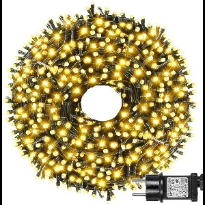 MUPOO Kerstboom Lichtslinger - 100 Meter - 500 LEDs - Kerstverlichting voor Binnen en Buiten - Warm Wit - Kerstversiering Lichtsnoer- Buitenverlichting