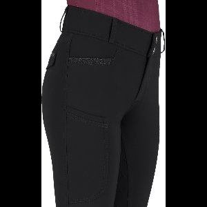 QHP RIJBROEK ZAHRA JUNIOR FULLGRIP Zwart