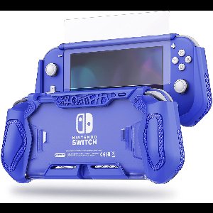 Cablebee Protector beschermhoes inclusief 9H screen protector geschikt voor Nintendo Switch Lite - Blauw