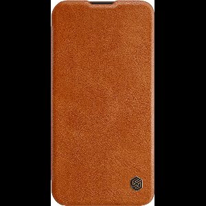 Nillkin Qin Pro PU Leather Book Case - Geschikt voor Apple iPhone 13 Pro (6.1") - Bruin