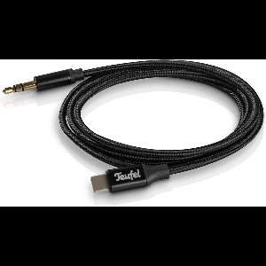 Teufel USB-C kabel - USB-C naar koptelefoonaansluiting - Lengte 107 cm - zwart