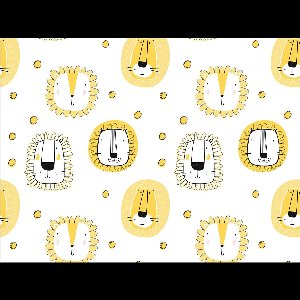 kinderkamerkleed vinyl | Leo leeuwen kleed