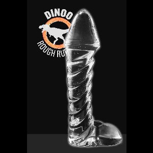 Dinoo - Dildo - Irritator - 29 x 7,6 cm - Transparant