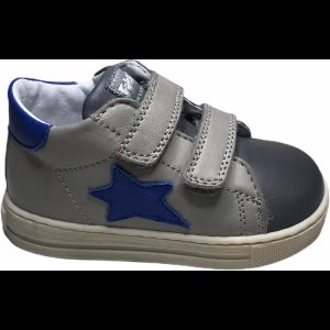 falcotto velcro sneakers sirio antracite grijs blauwe ster mt 20