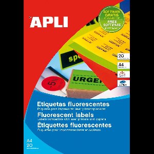APLI Etiketten / Labels rond 60mm - Groen