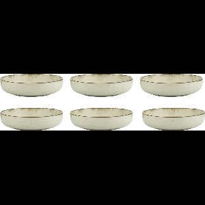 Cactula Kitchen Trend creme Ocean kom 20 cm set van 6