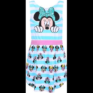 Turquoise en wit gestreepte Minnie Mouse jurk DISNEY