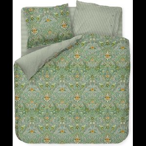 Pip Studio Saluti Piccoli dekbedovertrek - Tweepersoons - 200x200/220 - Groen