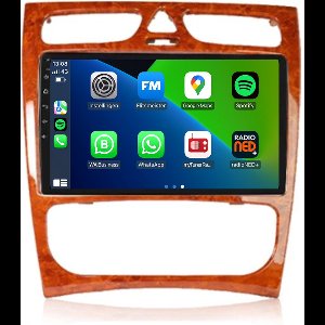 Carplay autoradio voor Mercedes C-Klasse | W203 | 2000 t/m 2004 | Android 13 | Draadloos Apple Carplay & Android Auto | 2GB + 32GB | 8-Core processor | Davilon | 2025 model | 2000 2001 2002 2003 2004 | Bluetooth & Wifi