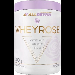 Alldeynn | WheyRose | Chocolate 500gr 16 doseringen | Lactose vrij | Instant | Digezyme | Spijsvertering Enzymen | Eiwitten | Whey Proteïne | Whey Protein | Nutriworld