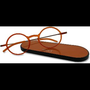 Read Eyewear CHAP33M Leesbril +2.50 - Clear orange - Rond montuur - Incl. aluminium hardcase