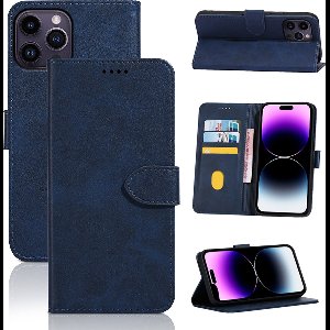 Hoesje geschikt voor iPhone 7 - Bookcase - Pasjeshouder - Portemonnee - Kunstleer - Blauw