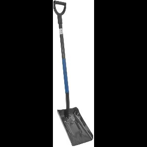 GEKO Kolenschep - Stalen D-greep - Gebogen steel - 124 cm - Zwart