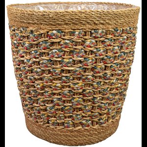 Ter Steege Plantenmand voor Binnen Zeegras Beige-Multicolour D 29 cm H 29 cm Opening 28 cm