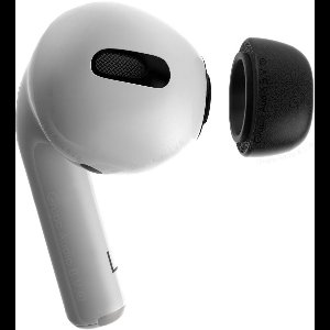 Foam eartips geschikt voor Airpods Pro (2) - zwart - 6× Small - zachte memory foam opzet oortjes - foamigo®