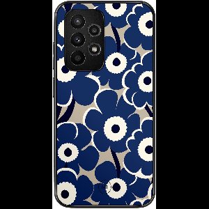 Hoesje geschikt voor Samsung Galaxy A53 - Abstract bloom - TPU Hard Case Backcover - Blauw - Mooie Telefoonhoesjes