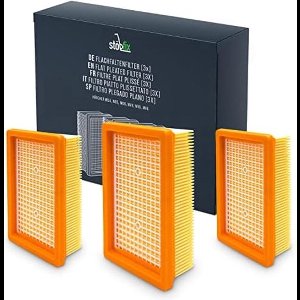 Kärcher Filter stofzuiger [set van 3] plat vouwfilter geschikt voor WD4, WD5, WD6 / MV4, MV5, MV6 - stofzuigerfilter