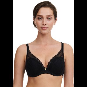 Chantelle EasyFeel - Norah Chic - Dames - Plunge bh - Zwart