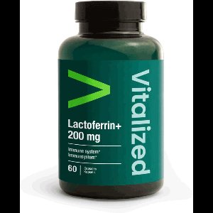 Vitalized - Lactoferrine+ - 200 mg - 60 Capsules - Premium Lactoferrine (Biotis®) - Met Plantaardige Vitamine C uit Camu Camu - Voedingssupplementen