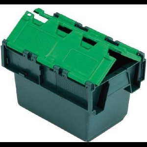 Alpac Opbergbak - Distributiebak met deksel - 300 x 200 x 200 - Groen