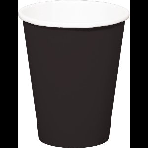 Zwarte Bekers 350ml - 8 stuks