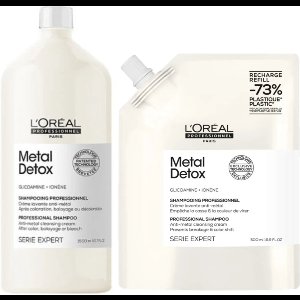 L'Oréal Professionnel - Metal Detox Shampoo 1500 ml + Refill Shampoo 500 ml - Voordeelset