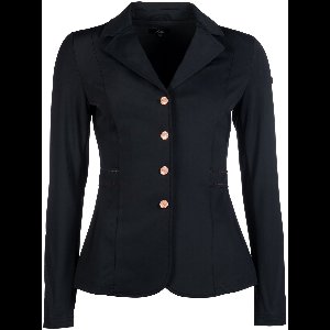 Wedstrijdjasje Eloise zwart met rosegoud maat 46