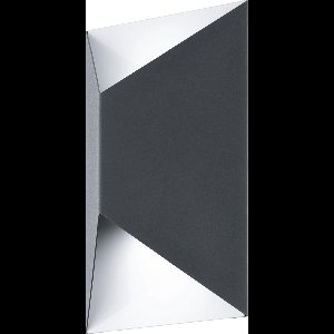 EGLO Predazzo - Buitenverlichting - Wandlamp - 2 Lichts - LED - Antraciet, Wit