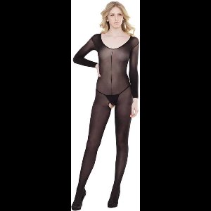 Coquette (All) Kruisloze Bodystocking met Lange Mouwen - One Size