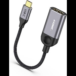 USB C naar HDMI Adapter - HDMI naar USB C kabel - Nylon braided - Alu - 4K Ultra HD