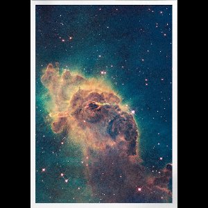 The WFC3 Image Of The Carina Nebula | Space, Astronomie & Ruimtevaart Poster | B2: 50x70 cm