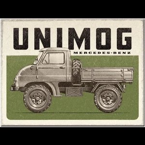 Magnet Daimler Truck Unimog Vintage magneet 6 x 8 cm