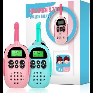 Yarvu ® - Twintalker 5000 - 1 Blauw + 1 Roze Walkie Talkie - Voor Kinderen & Volwassenen - Oplaadbaar USB - ingebouwde Accu