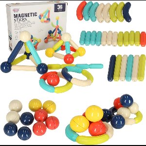 Magnetische Staafjes Bouwset 36-delig – STEM & Montessori Speelgoed – Magnetische Bouwblokken – Educatief Constructiespeelgoed – Vanaf 3 Jaar